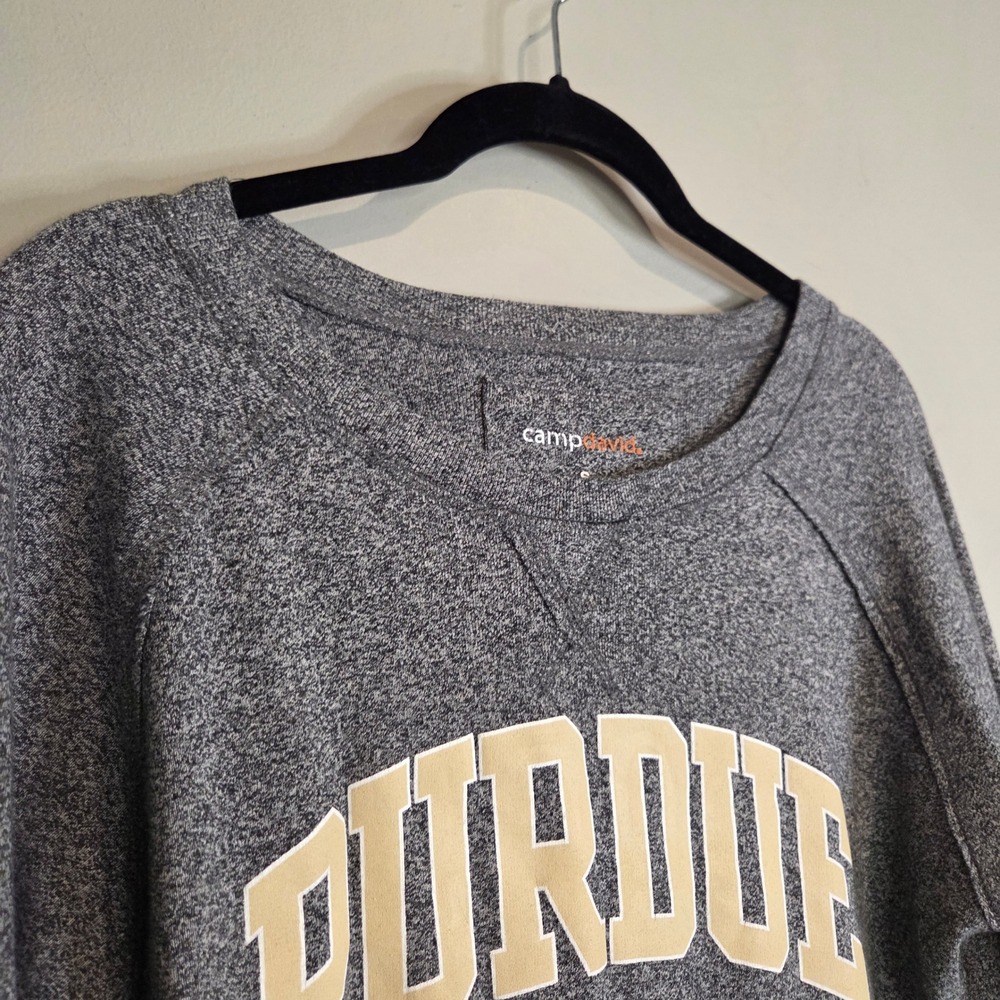Camp David Purdue Boilermakers Sweatshirt Womens Small Gray Pullover Heather